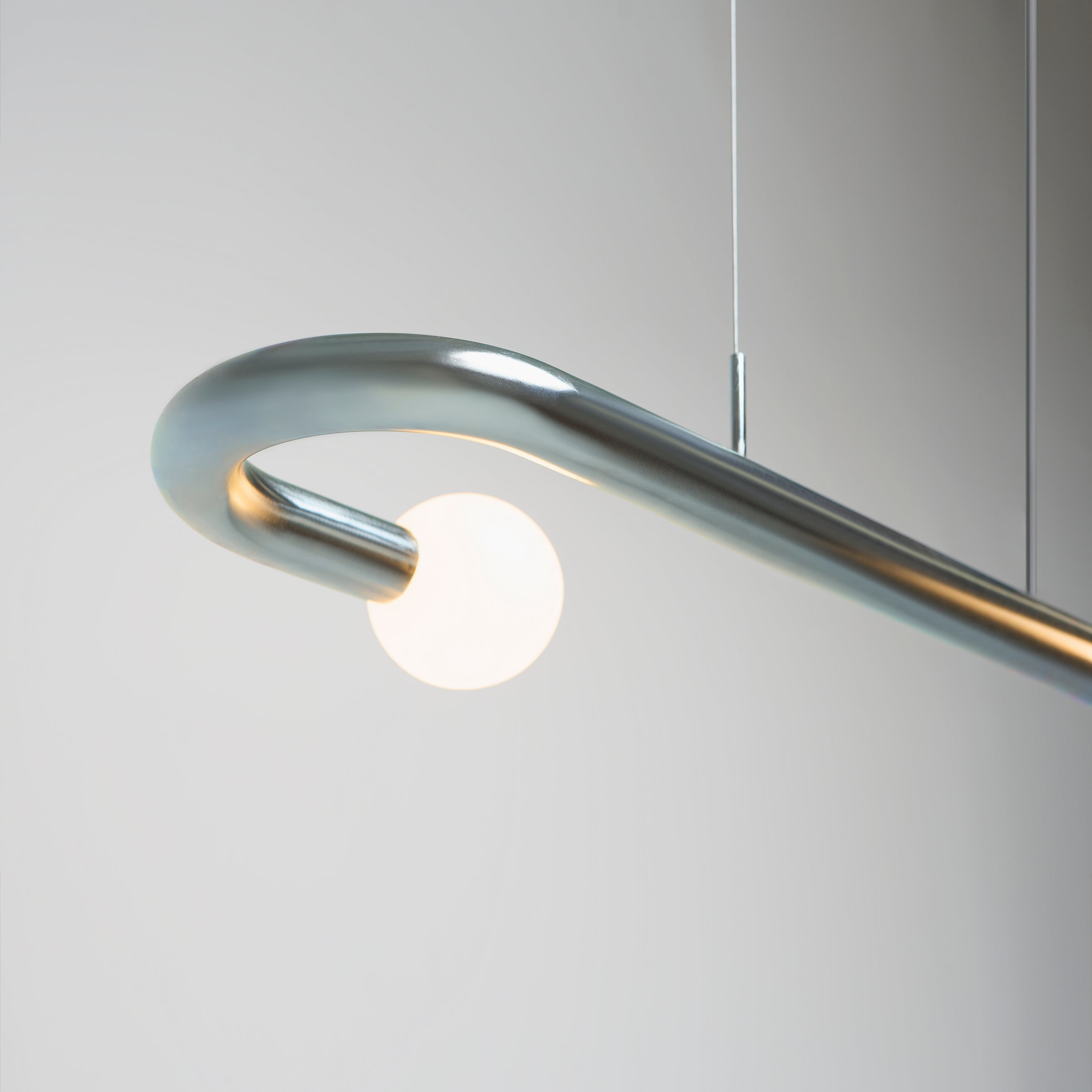 Colgante de zinc Curva