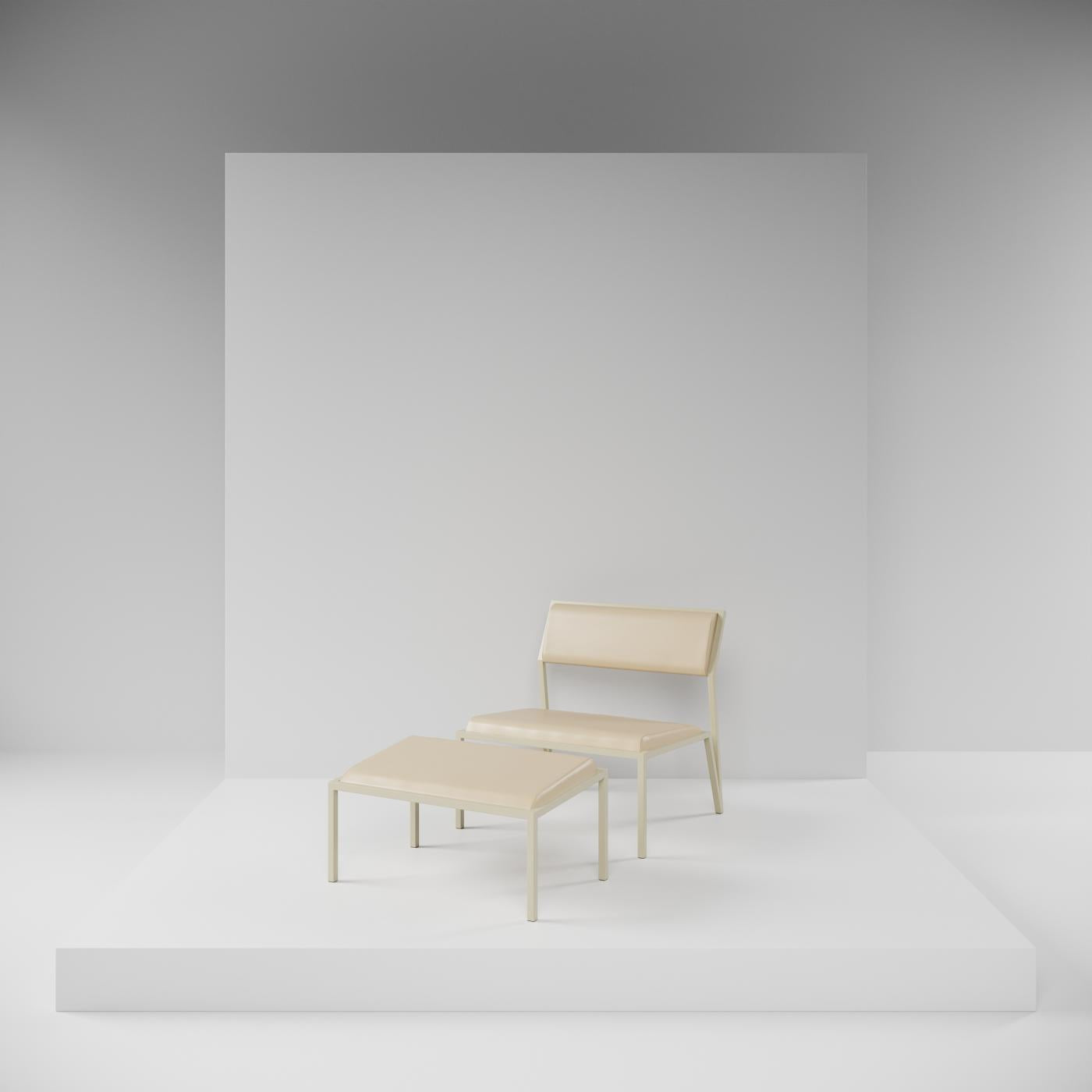 Sillón lounge de terciopelo