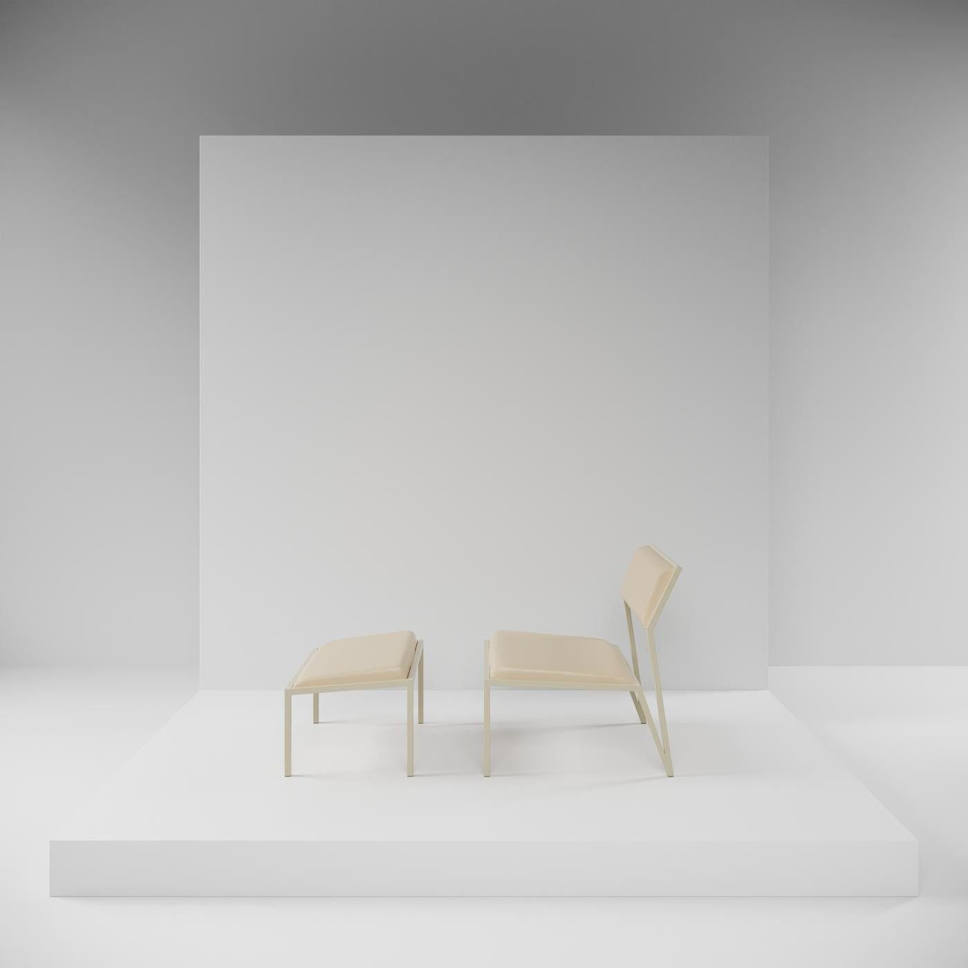 Sillón lounge de terciopelo