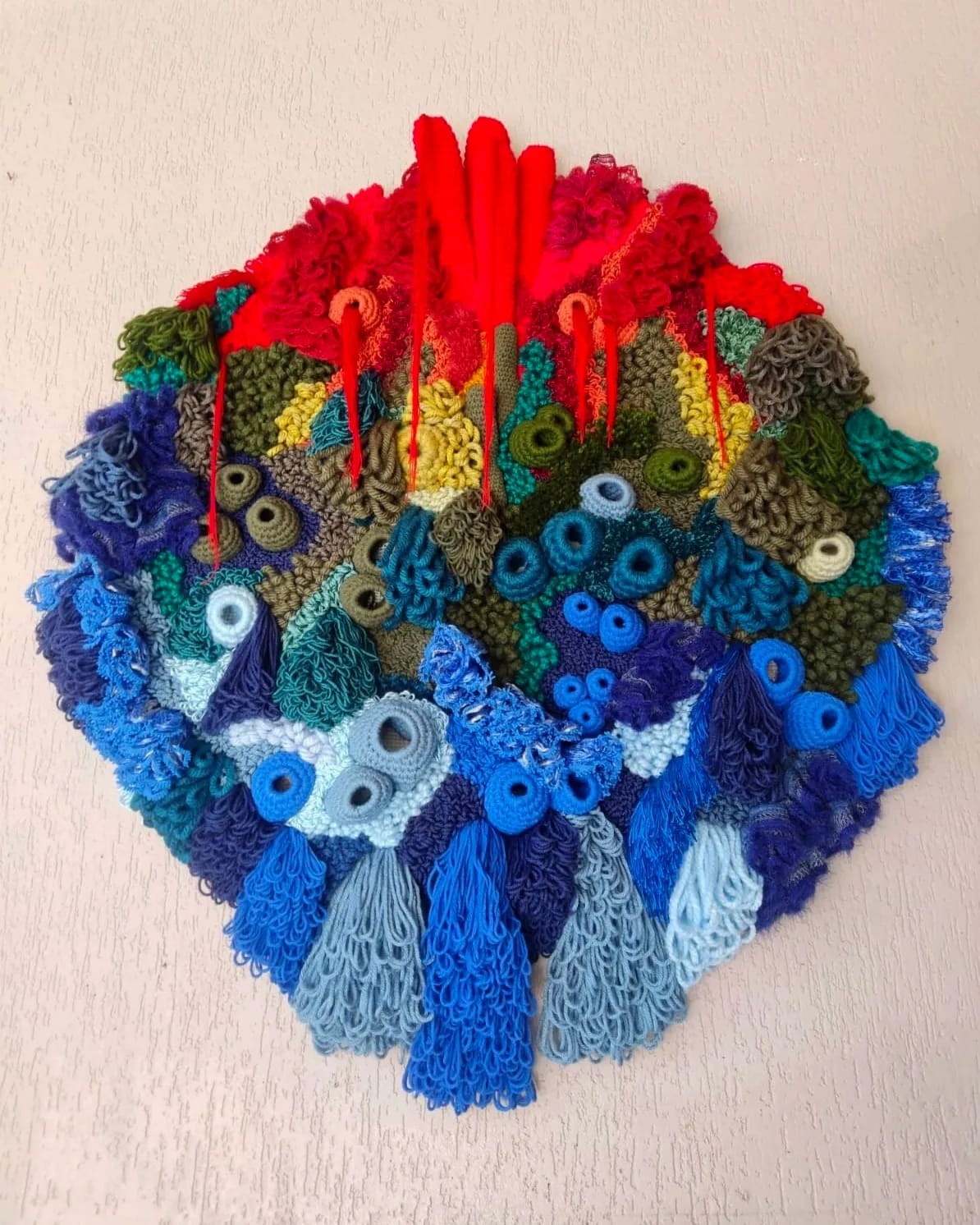 Tapiz de pared de coral 5