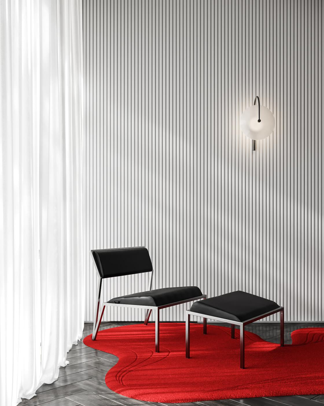 Sillón lounge de terciopelo