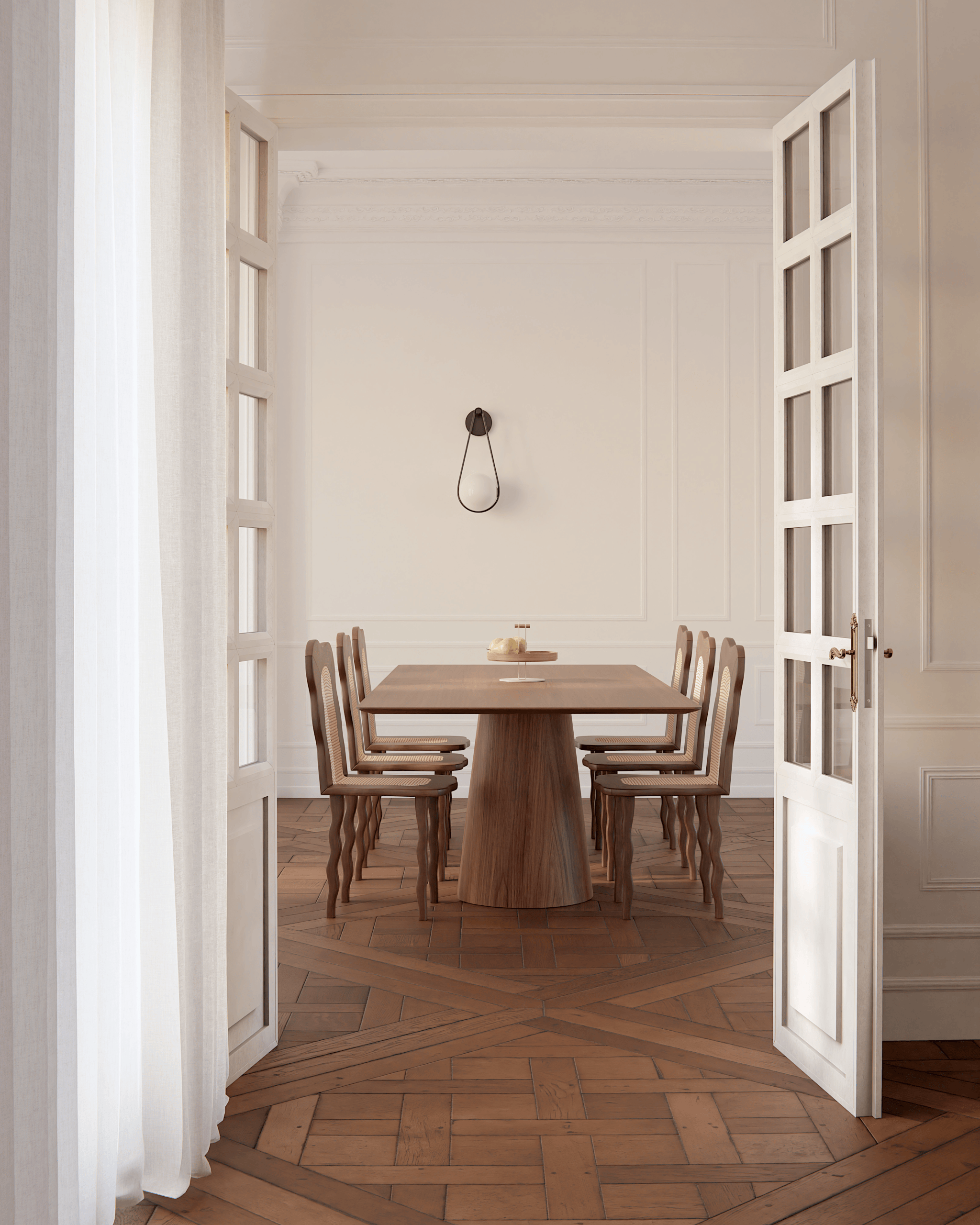 Mesa de comedor rectangular Volta