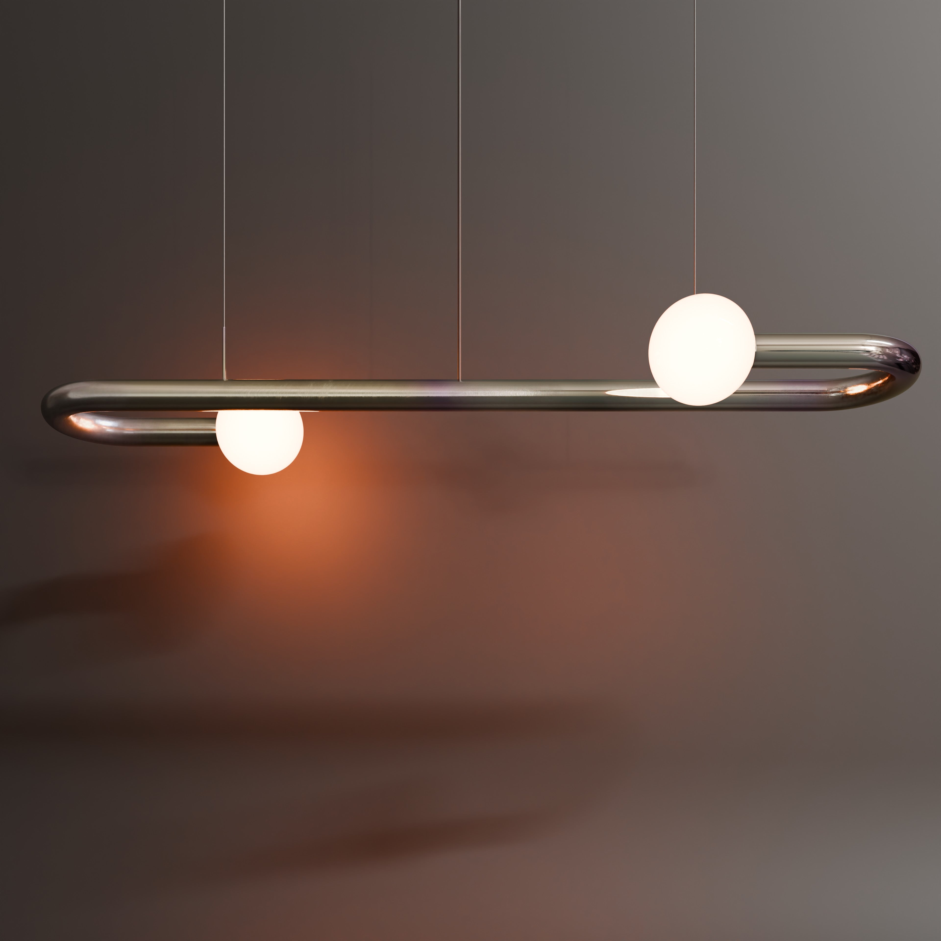 Colgante de zinc Curva