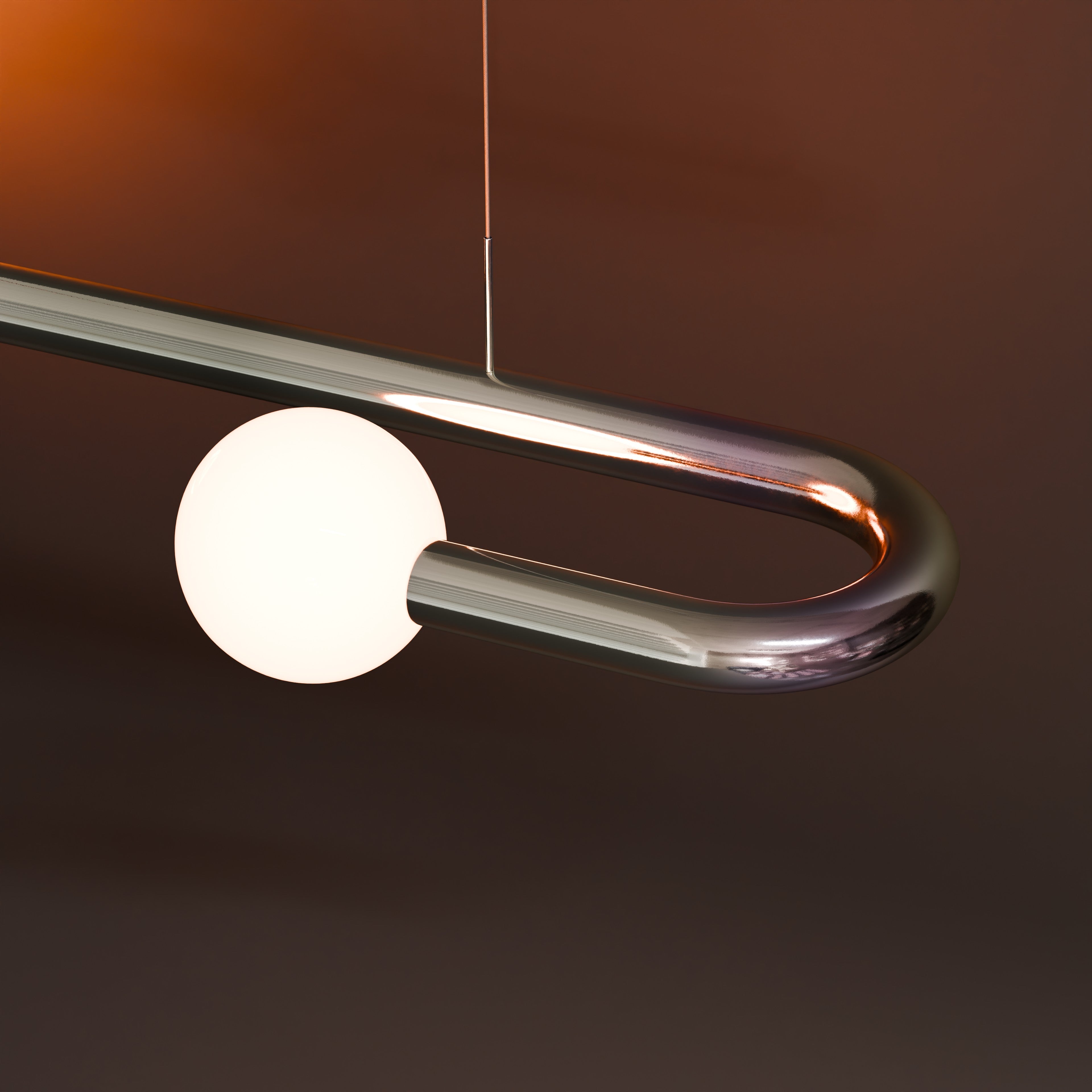 Colgante de zinc Curva