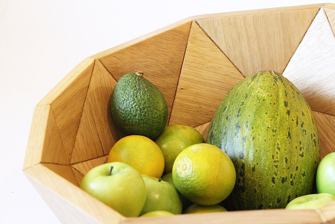 Geodesic Wood Bowl