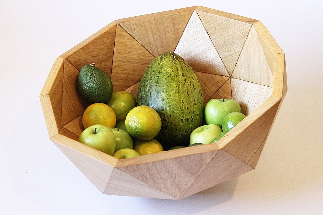 Geodesic Wood Bowl