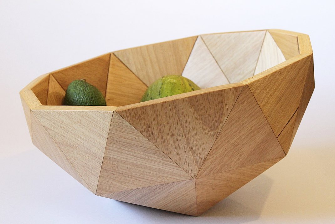 Geodesic Wood Bowl