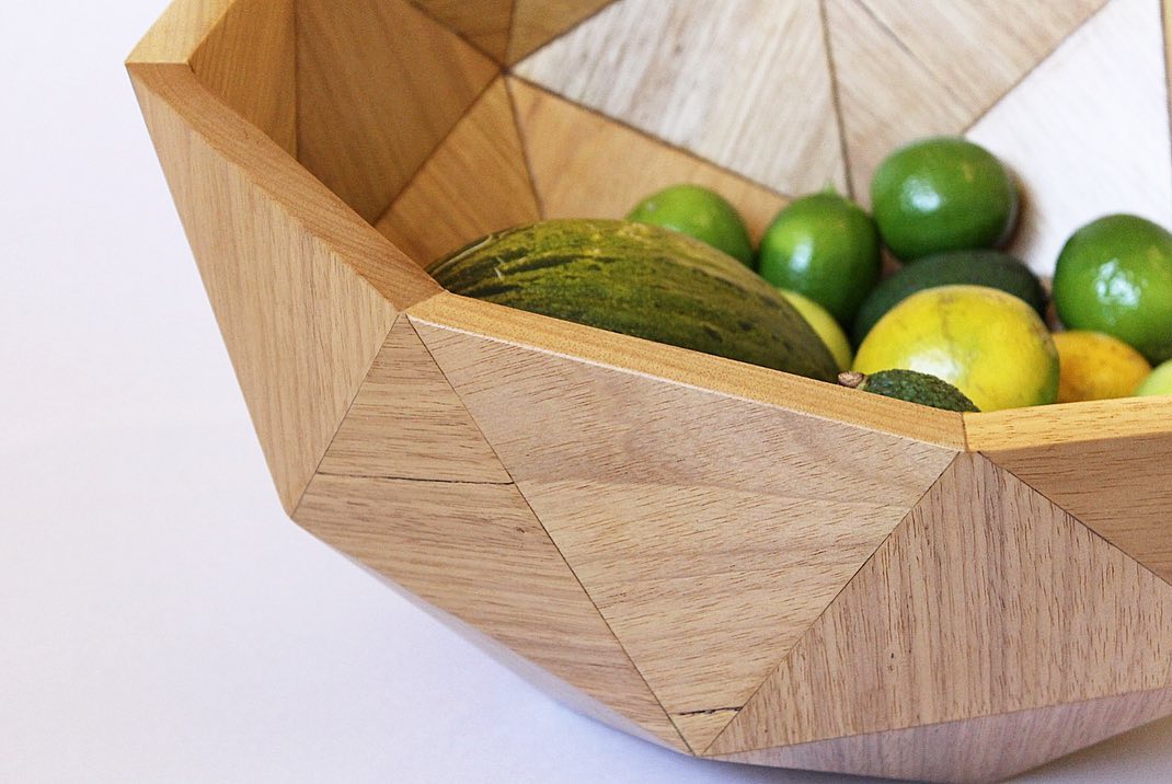 Geodesic Wood Bowl
