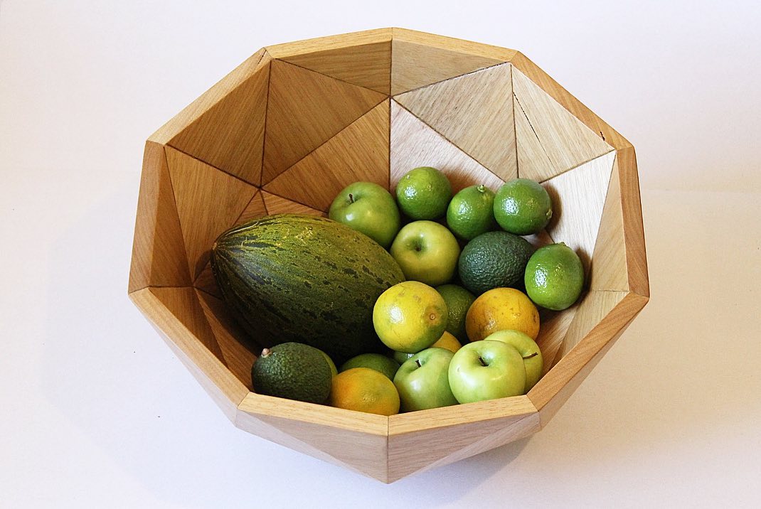 Geodesic Wood Bowl