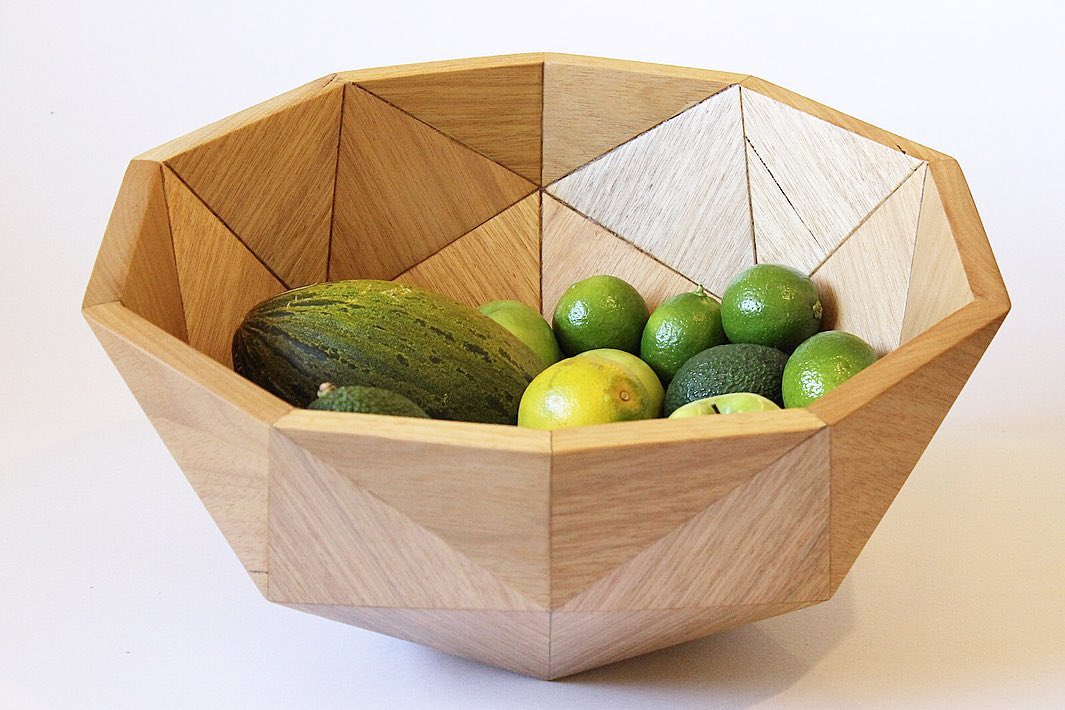 Geodesic Wood Bowl