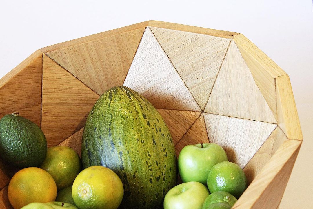 Geodesic Wood Bowl