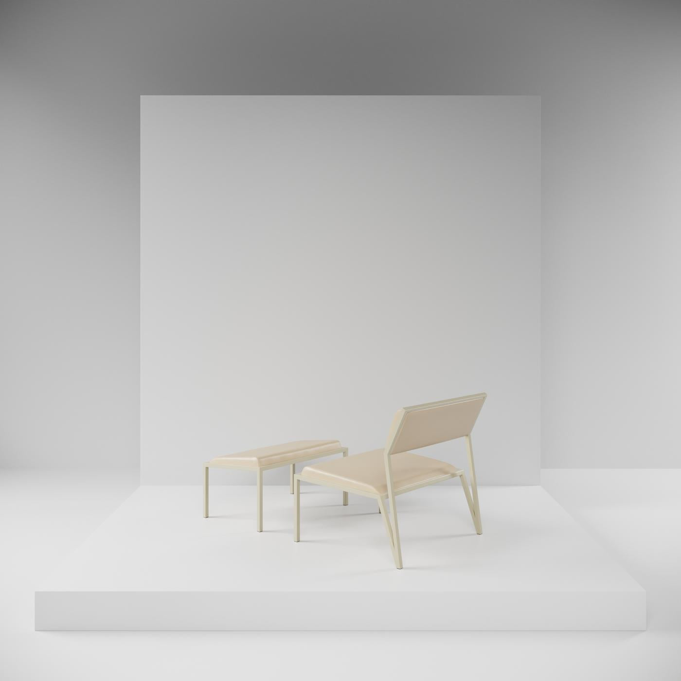 Sillón lounge de terciopelo