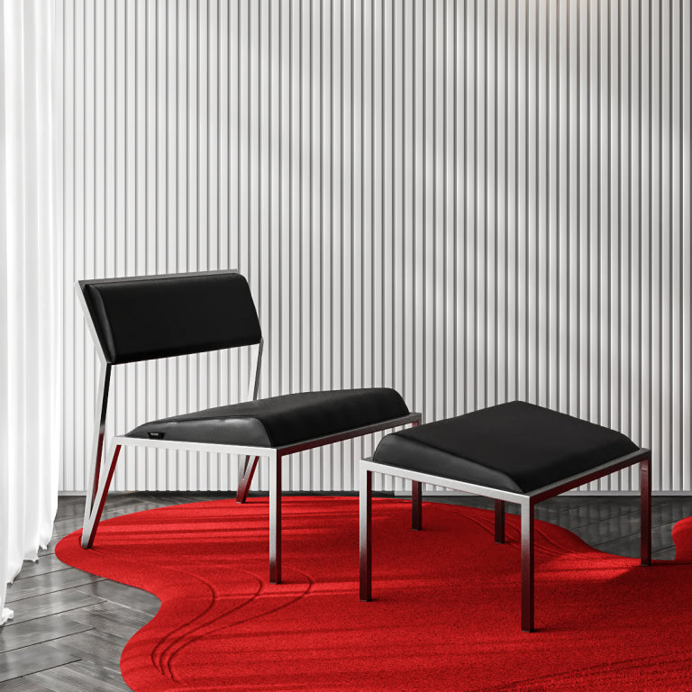 Sillón lounge de terciopelo