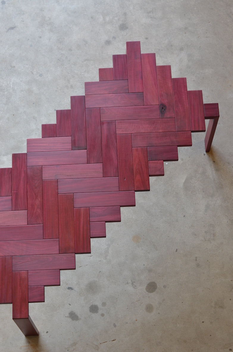 Mesa de comedor de parquet