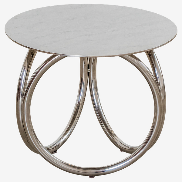 3 Argolas Stainless Steel Side Table