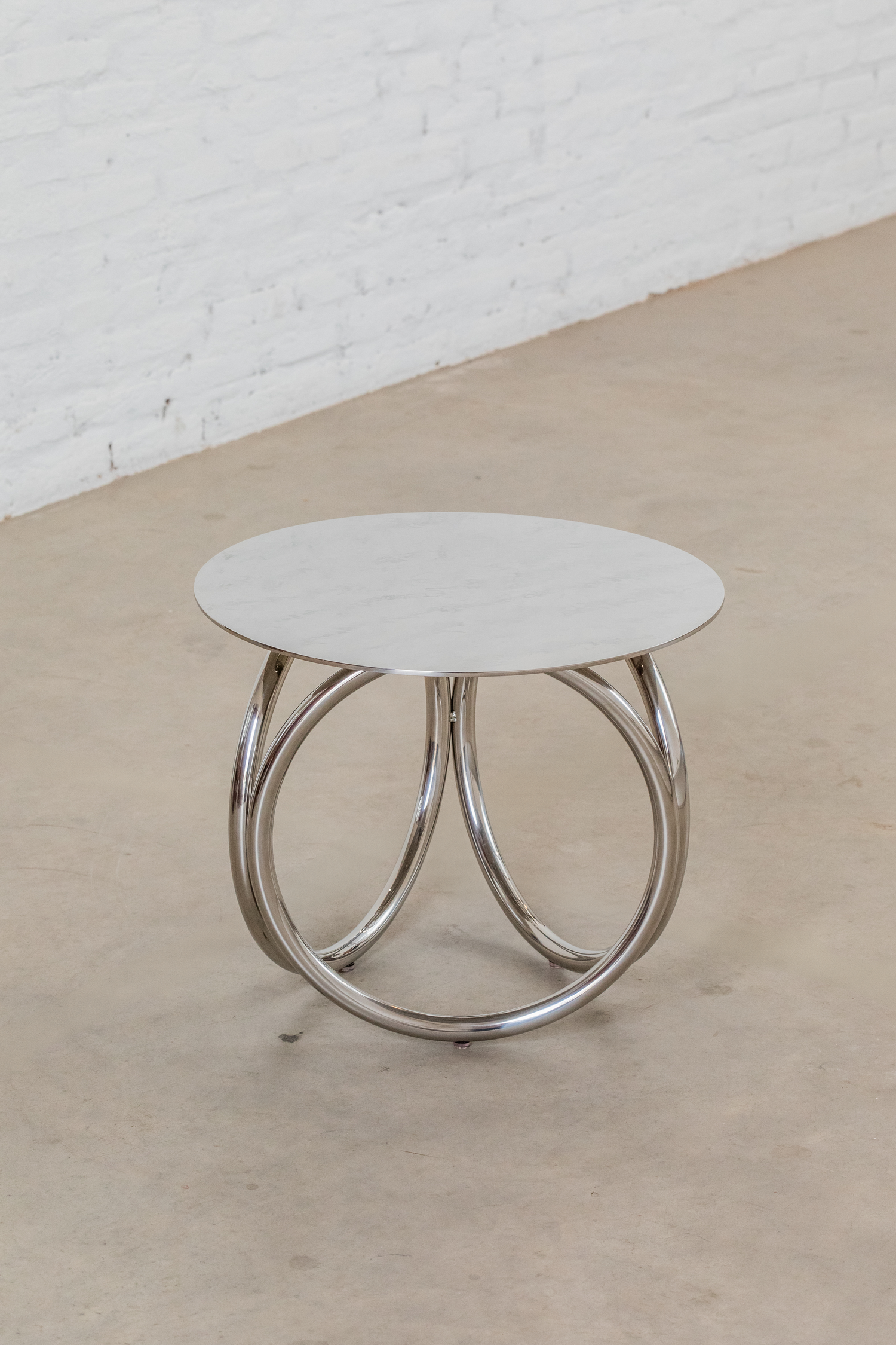 3 Argolas Stainless Steel Side Table