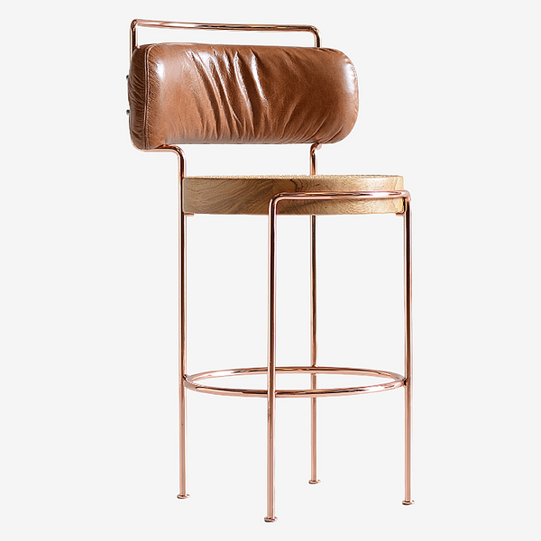 Iaiá High Stool (With Backrest)